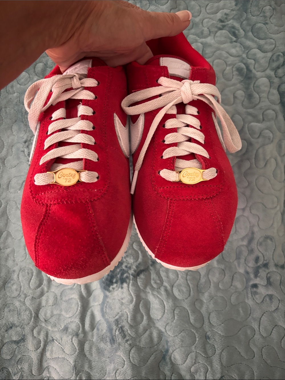 Nike Women’s Red Suede Sneakers retro style 2024 - Picture 6 of 9